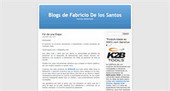 Desktop Screenshot of blogs.fabriciodelossantos.com